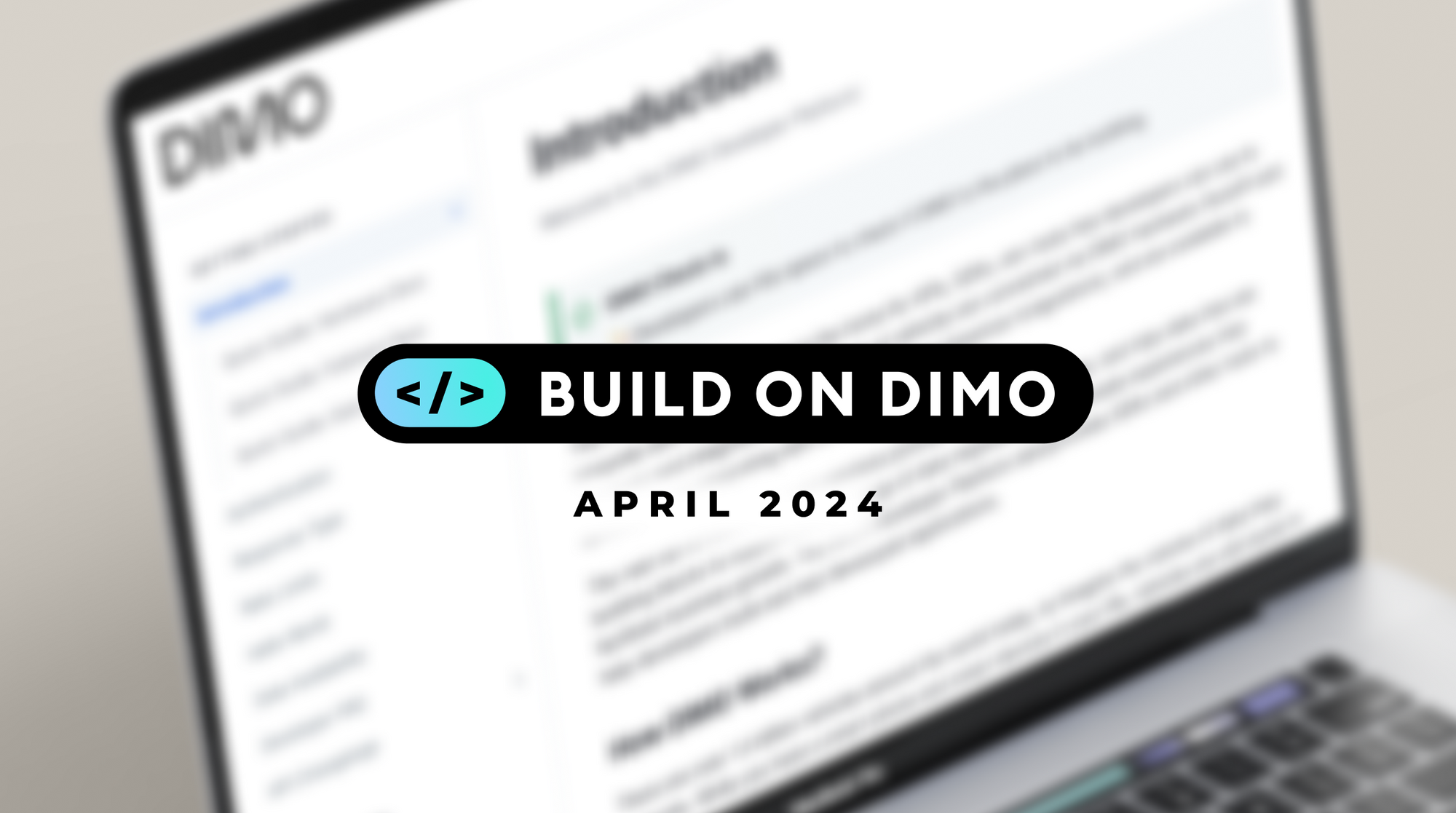 Build on DIMO - April 2024